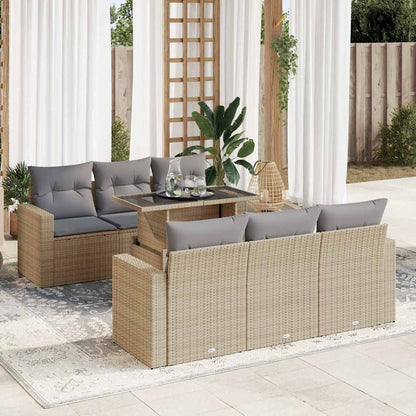 Sofasæt Til Haven 7 Dele Med Hynder Polyrattan - Variant 3326260