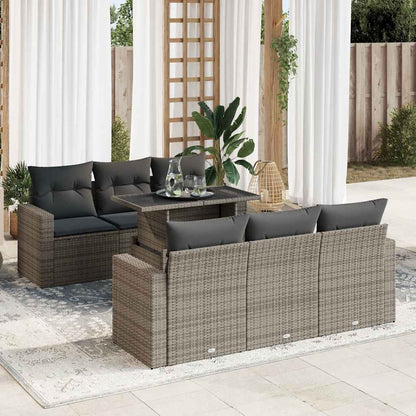 Sofasæt Til Haven 7 Dele Med Hynder Polyrattan - Variant 3326261