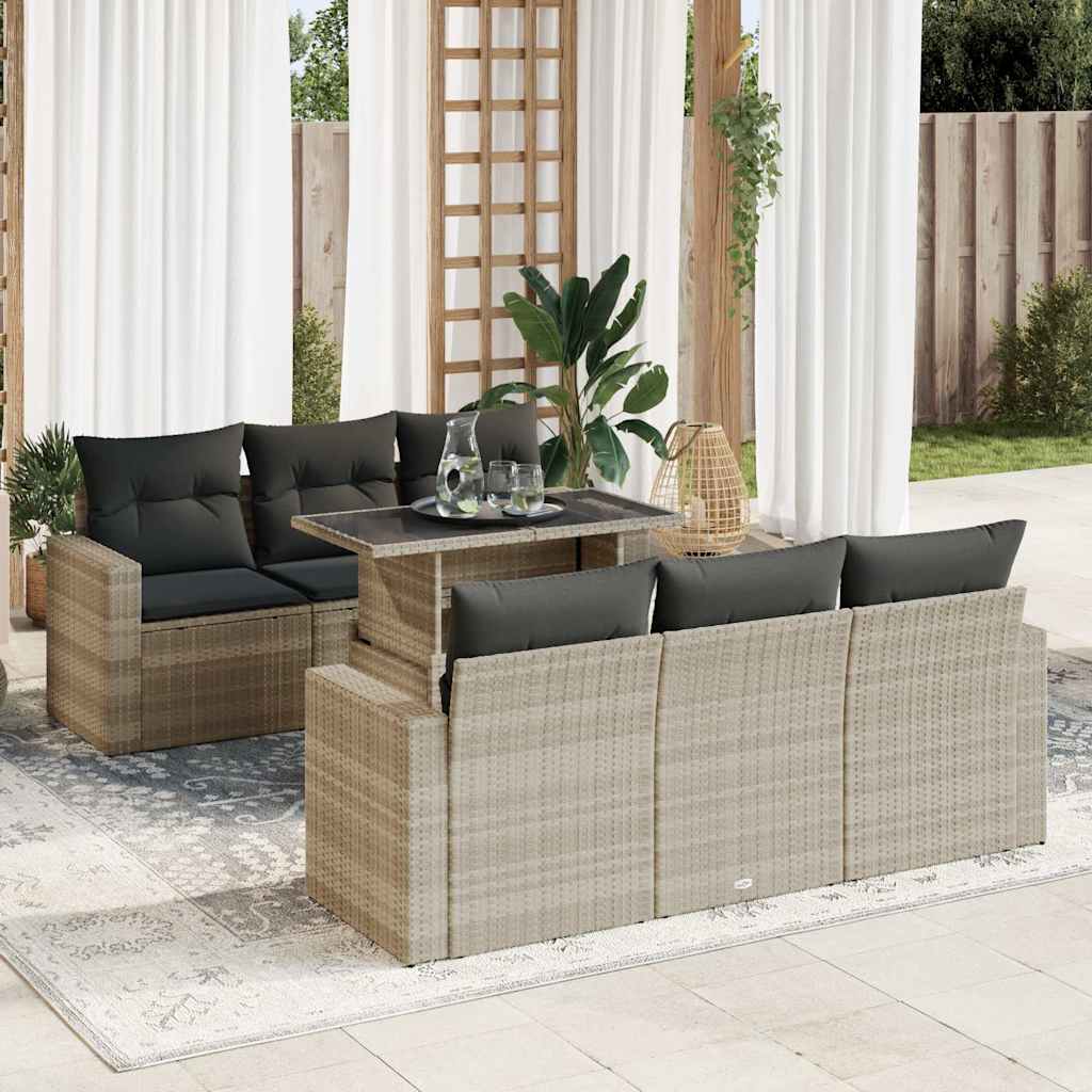 Sofasæt Til Haven 7 Dele Med Hynder Polyrattan - Variant 3326263