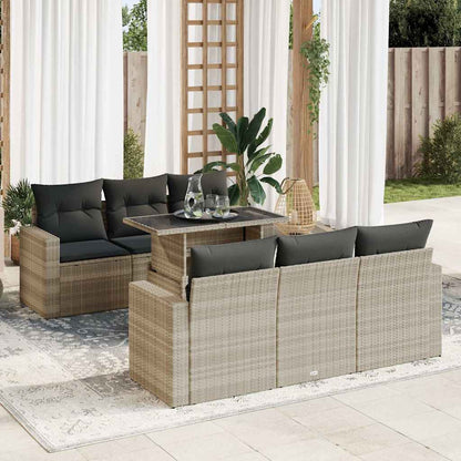 Sofasæt Til Haven 7 Dele Med Hynder Polyrattan - Variant 3326263
