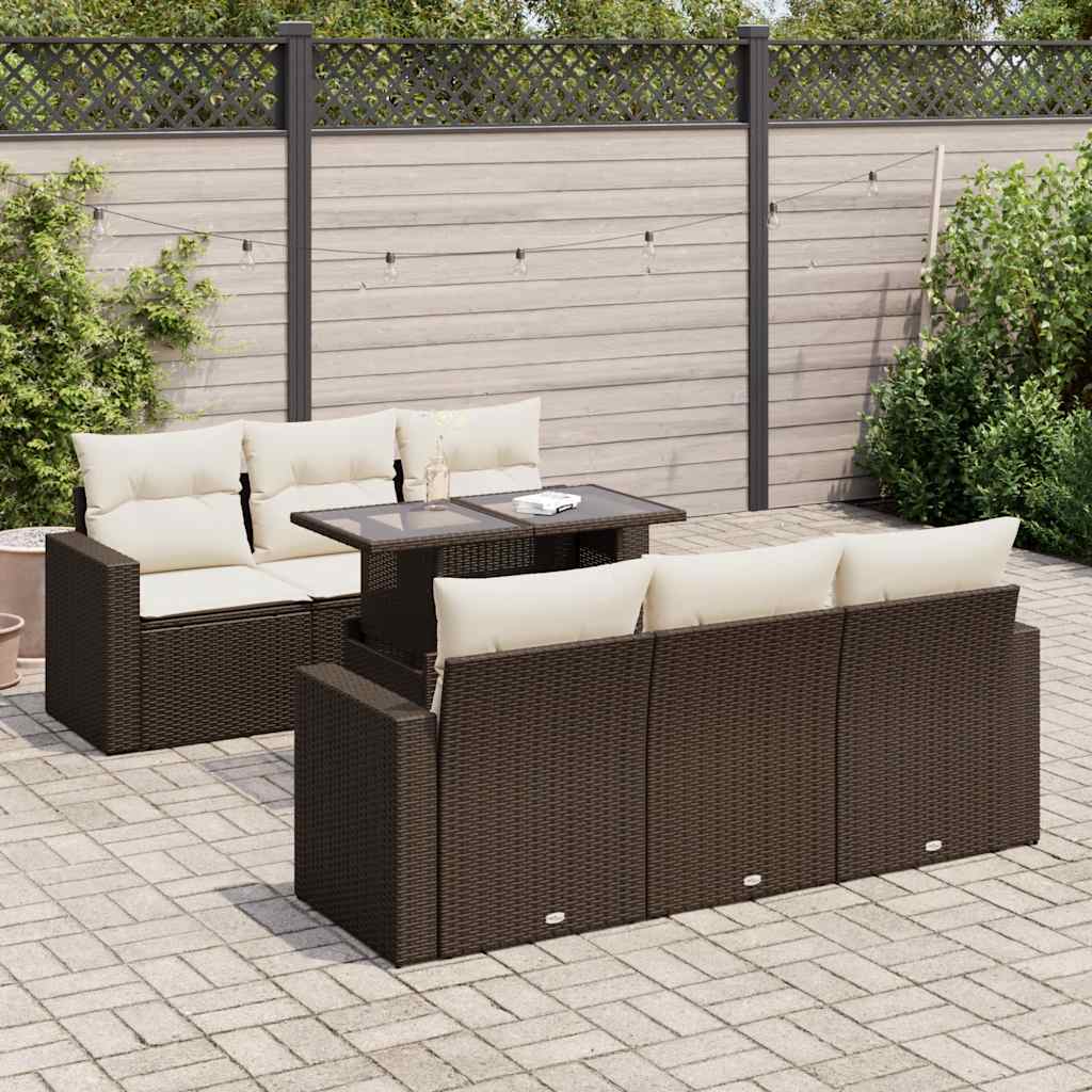 Sofasæt Til Haven 7 Dele Med Hynder Polyrattan - Variant 3326264