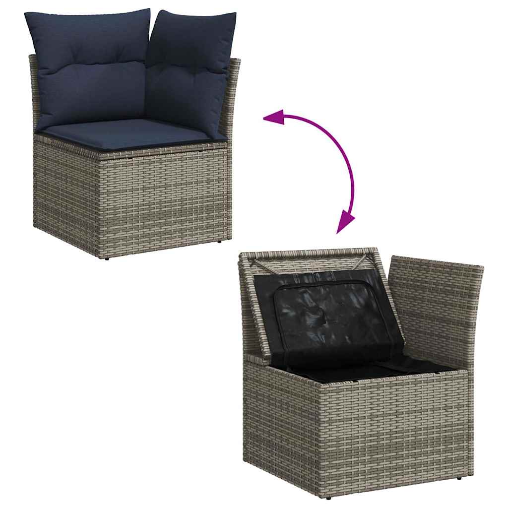 Sofasæt til Haven 8 Dele med Hynder Polyrattan Akacietræ - billede 9