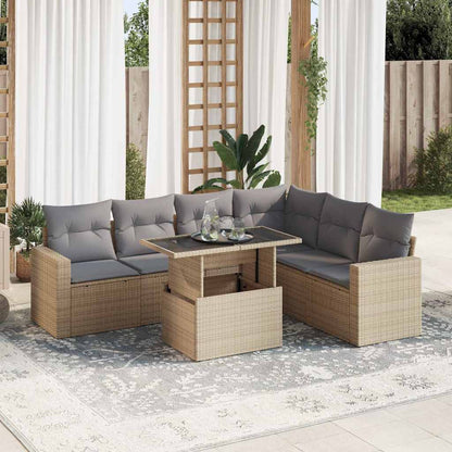 Sofasæt Til Haven 7 Dele Med Hynder Polyrattan - Variant 3326330