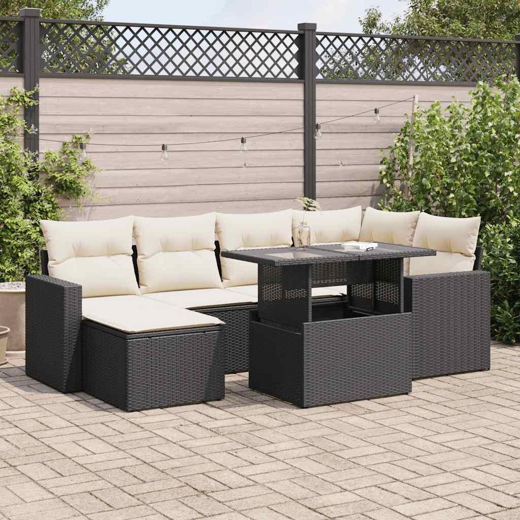 Sofasæt Til Haven 7 Dele Med Hynder Polyrattan - Variant 3326347