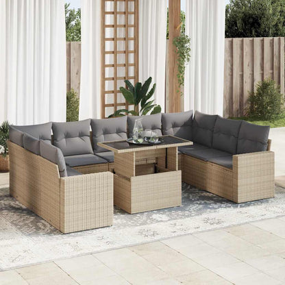 Sofasæt Til Haven 10 Dele Med Hynder Polyrattan - Variant 3326380