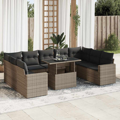 Sofasæt Til Haven 10 Dele Med Hynder Polyrattan - Variant 3326381