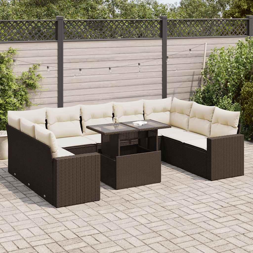 Sofasæt Til Haven 10 Dele Med Hynder Polyrattan - Variant 3326384