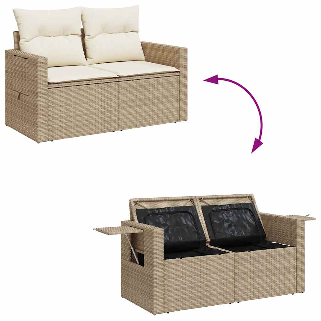 Sofasæt Til Haven 6 Dele Med Hynder Polyrattan - Billede 7