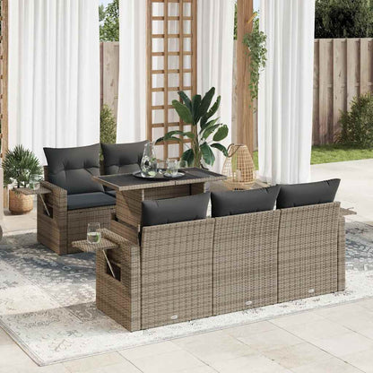 Sofasæt Til Haven 6 Dele Med Hynder Polyrattan - Variant 3326411