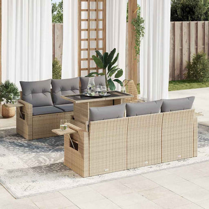 Sofasæt Til Haven 7 Dele Med Hynder Polyrattan - Variant 3326420