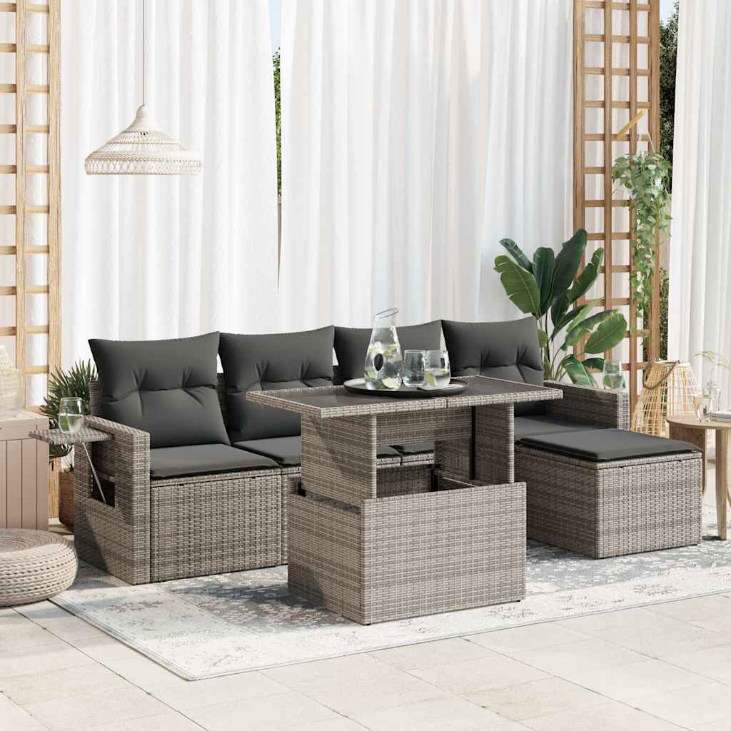 Sofasæt Til Haven 6 Dele Med Hynder Polyrattan - Variant 3326461
