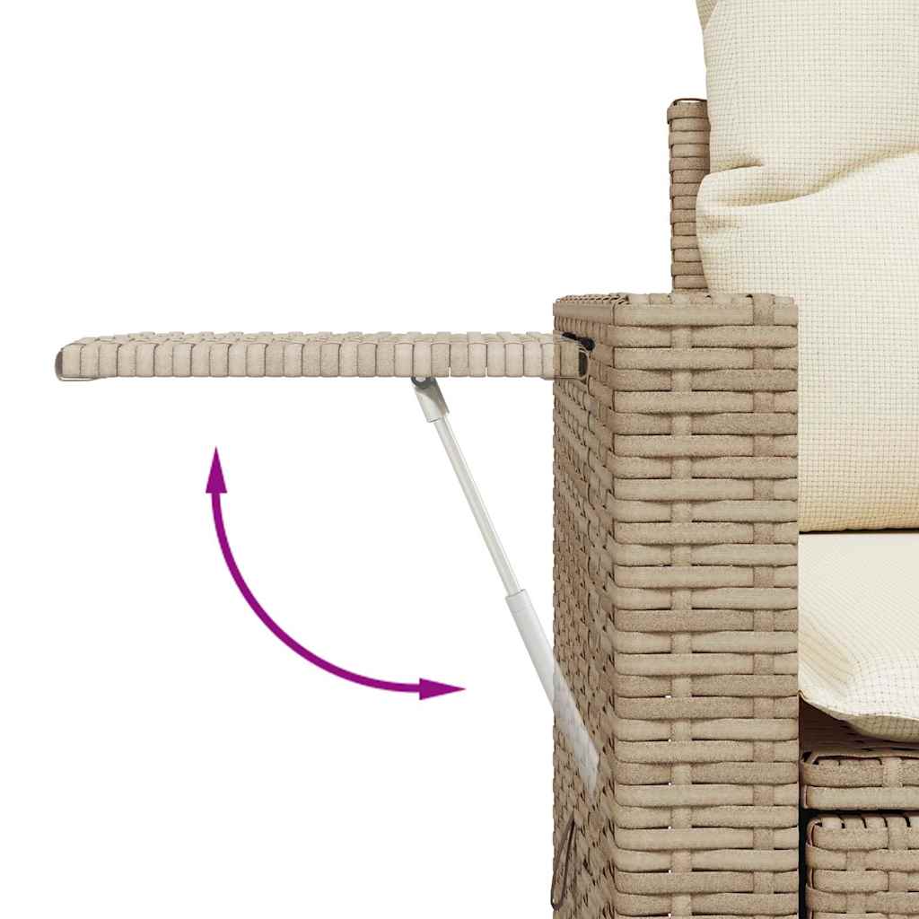 Sofasæt Til Haven 6 Dele Med Hynder Polyrattan - Billede 10