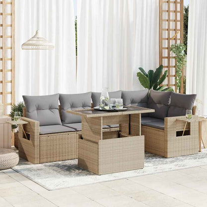 Sofasæt Til Haven 6 Dele Med Hynder Polyrattan - Variant 3326480
