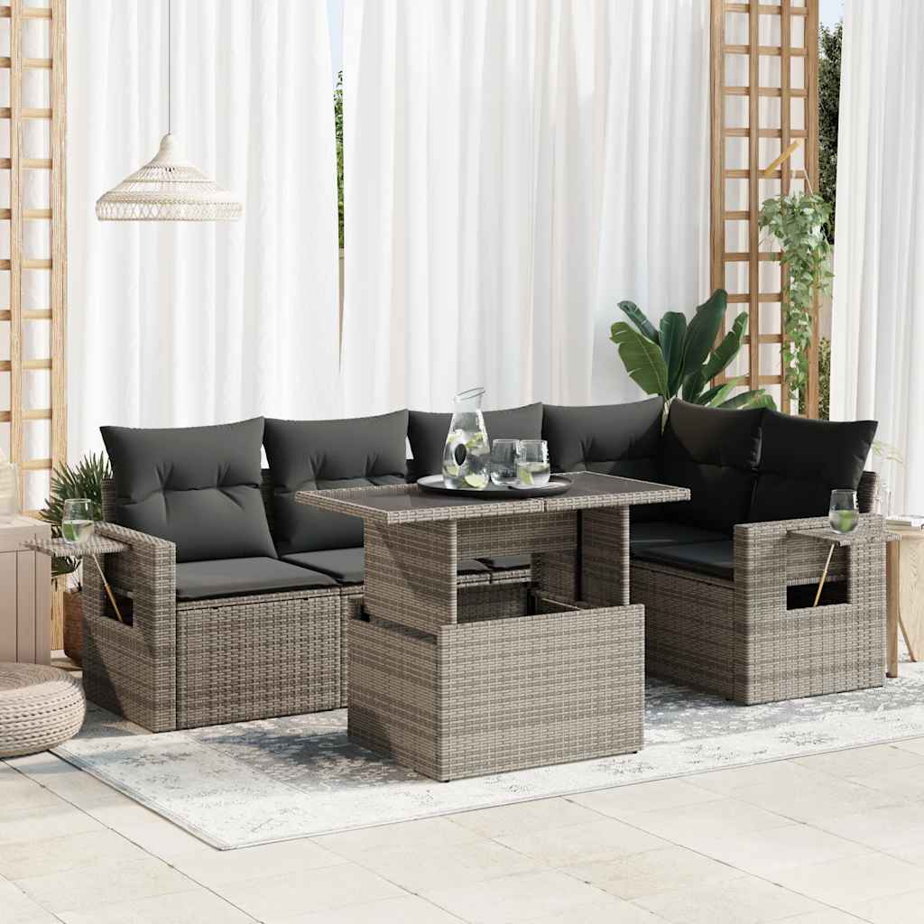 Sofasæt Til Haven 6 Dele Med Hynder Polyrattan - Variant 3326481