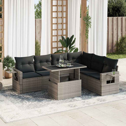 Sofasæt Til Haven 7 Dele Med Hynder Polyrattan - Variant 3326491
