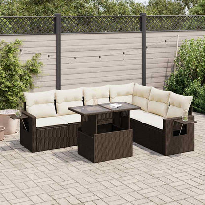Sofasæt Til Haven 7 Dele Med Hynder Polyrattan - Variant 3326494