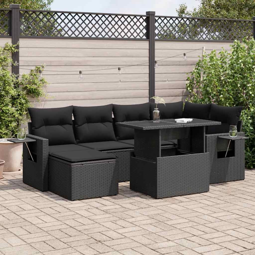 Sofasæt Til Haven 7 Dele Med Hynder Polyrattan - Variant 3326506