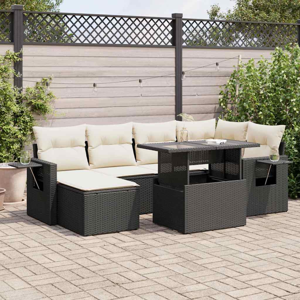 Sofasæt Til Haven 7 Dele Med Hynder Polyrattan - Variant 3326507