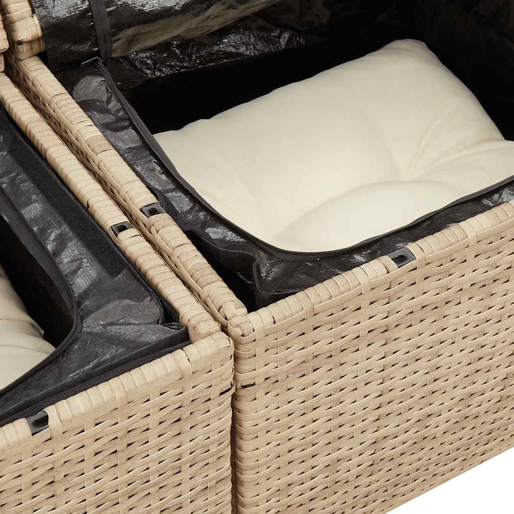 Sofasæt Til Haven 7 Dele Med Hynder Polyrattan - Billede 16