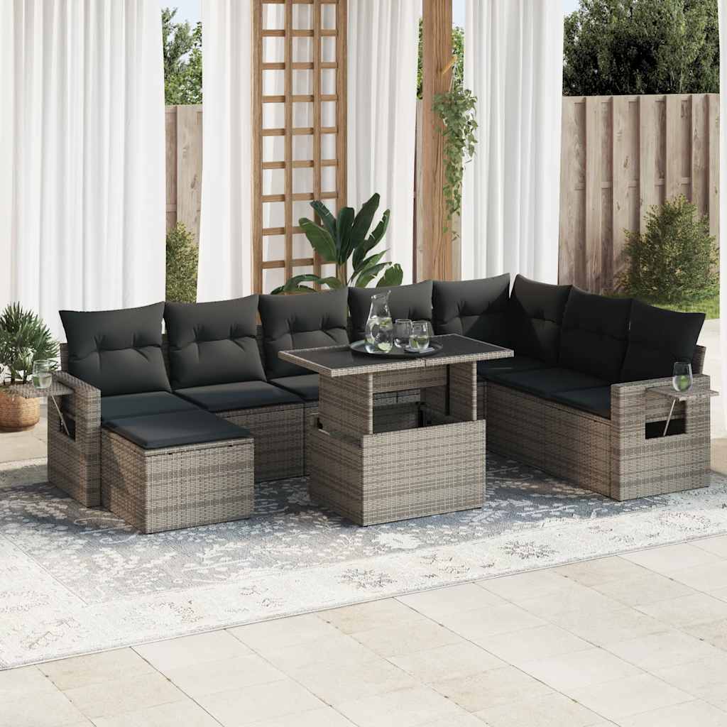 Sofasæt Til Haven 9 Dele Med Hynder Polyrattan - Variant 3326531