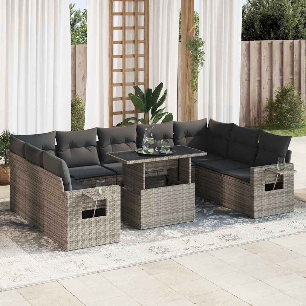 Sofasæt Til Haven 10 Dele Med Hynder Polyrattan - Variant 3326541