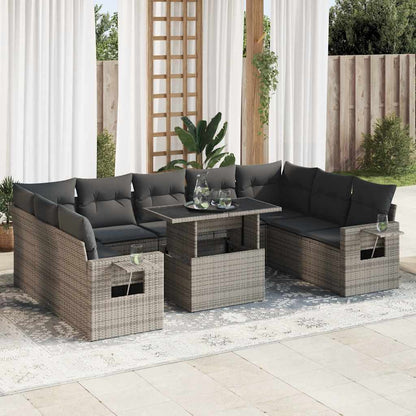 Sofasæt Til Haven 10 Dele Med Hynder Polyrattan - Variant 3326541