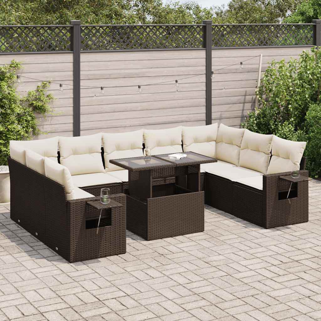 Sofasæt Til Haven 10 Dele Med Hynder Polyrattan - Variant 3326544