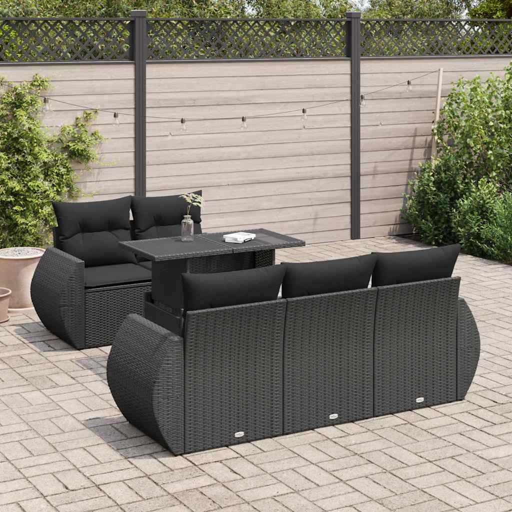 Sofasæt Til Haven 6 Dele Med Hynder Polyrattan - Variant 3326566