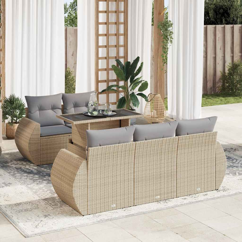 Sofasæt Til Haven 6 Dele Med Hynder Polyrattan - Variant 3326570