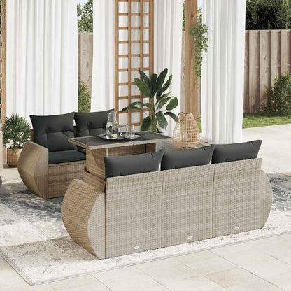 Sofasæt Til Haven 6 Dele Med Hynder Polyrattan - Variant 3326573