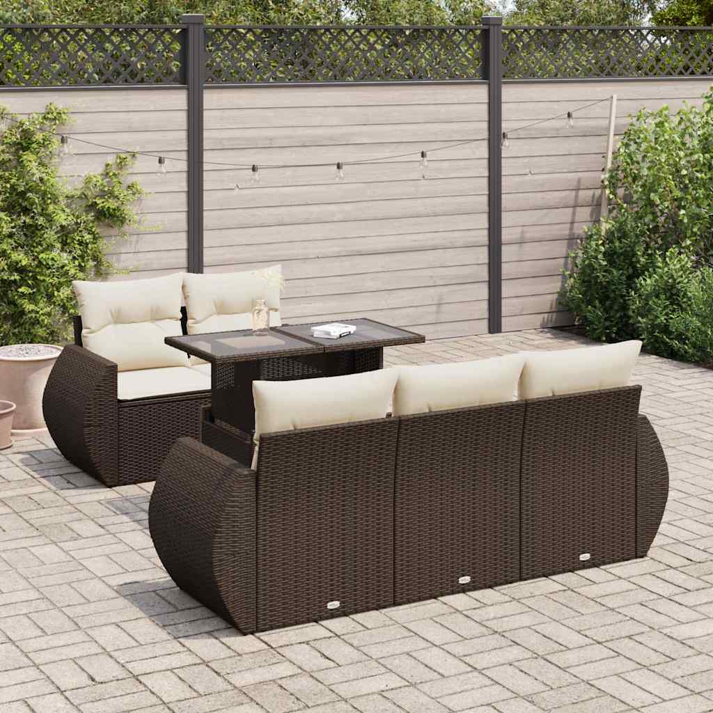 Sofasæt Til Haven 6 Dele Med Hynder Polyrattan - Variant 3326574