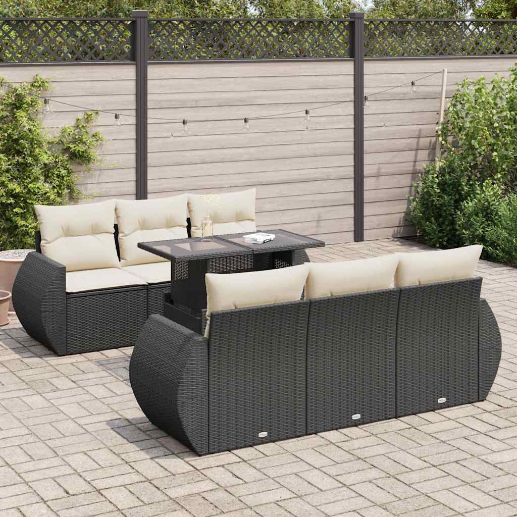 Sofasæt Til Haven 7 Dele Med Hynder Polyrattan - Variant 3326577