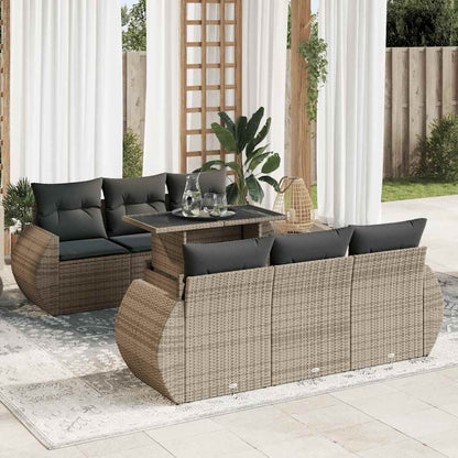 Sofasæt Til Haven 7 Dele Med Hynder Polyrattan - Variant 3326581