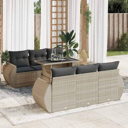 Sofasæt Til Haven 7 Dele Med Hynder Polyrattan - Variant 3326583