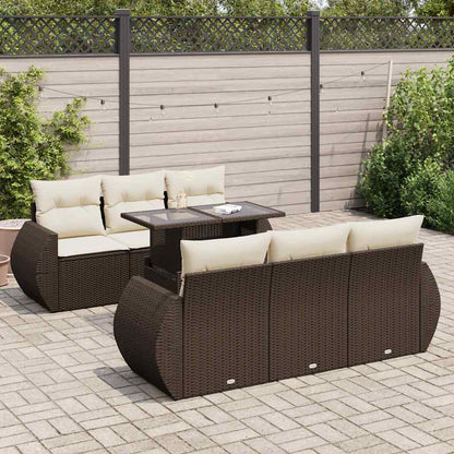 Sofasæt Til Haven 7 Dele Med Hynder Polyrattan - Variant 3326584