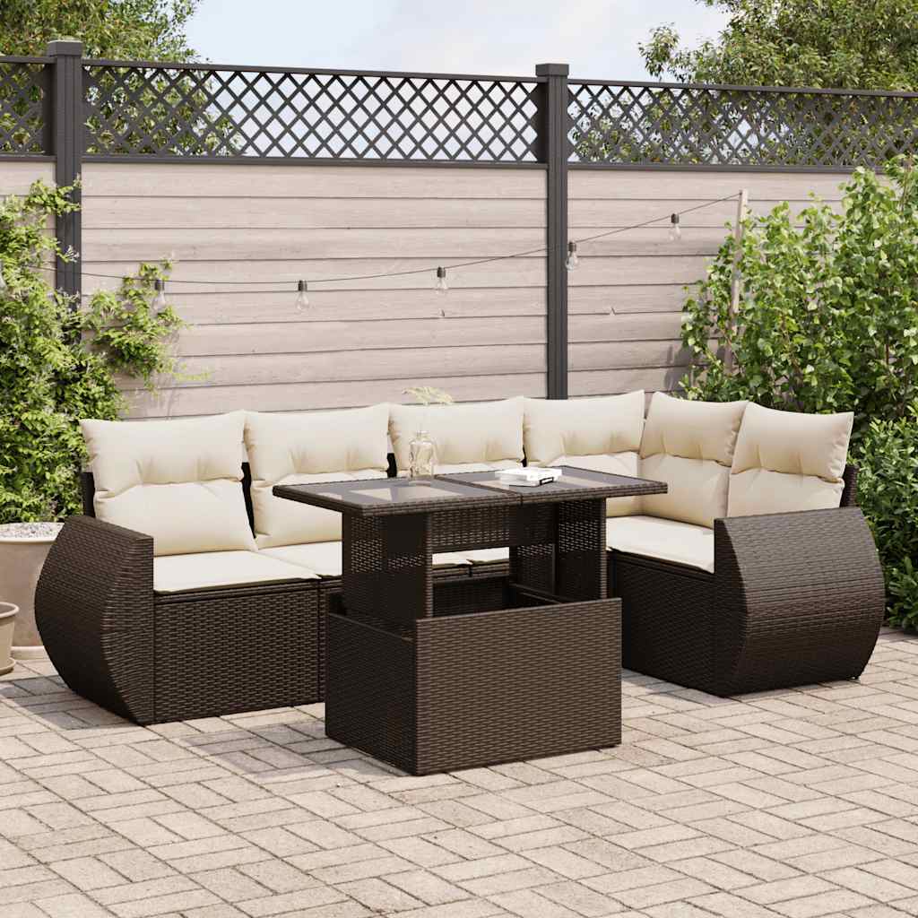 Sofasæt Til Haven 6 Dele Med Hynder Polyrattan - Variant 3326644
