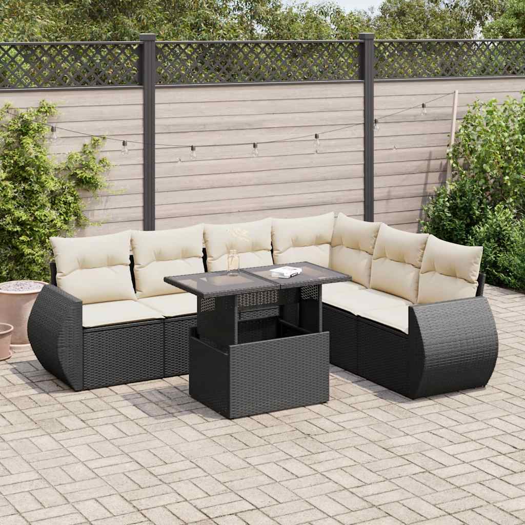 Sofasæt Til Haven 7 Dele Med Hynder Polyrattan - Variant 3326647