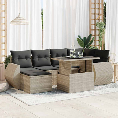 Sofasæt Til Haven 7 Dele Med Hynder Polyrattan - Variant 3326673