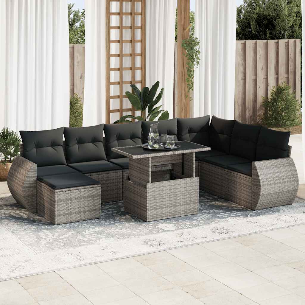 Sofasæt Til Haven 9 Dele Med Hynder Polyrattan - Variant 3326691