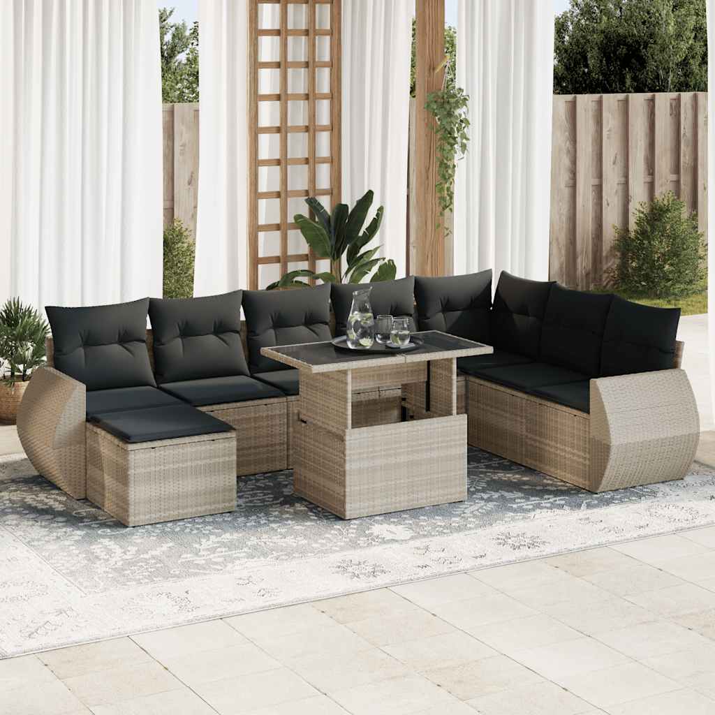 Sofasæt Til Haven 9 Dele Med Hynder Polyrattan - Variant 3326693