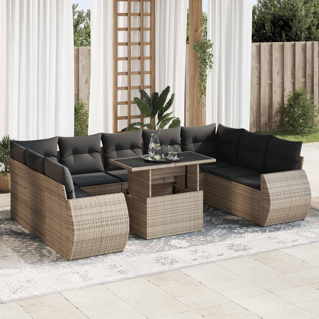 Sofasæt Til Haven 10 Dele Med Hynder Polyrattan - Variant 3326701