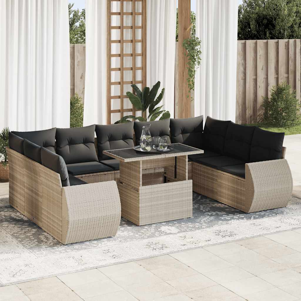 Sofasæt Til Haven 10 Dele Med Hynder Polyrattan - Variant 3326703