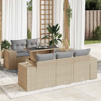 Sofasæt Til Haven 6 Dele Med Hynder Polyrattan - Variant 3326730