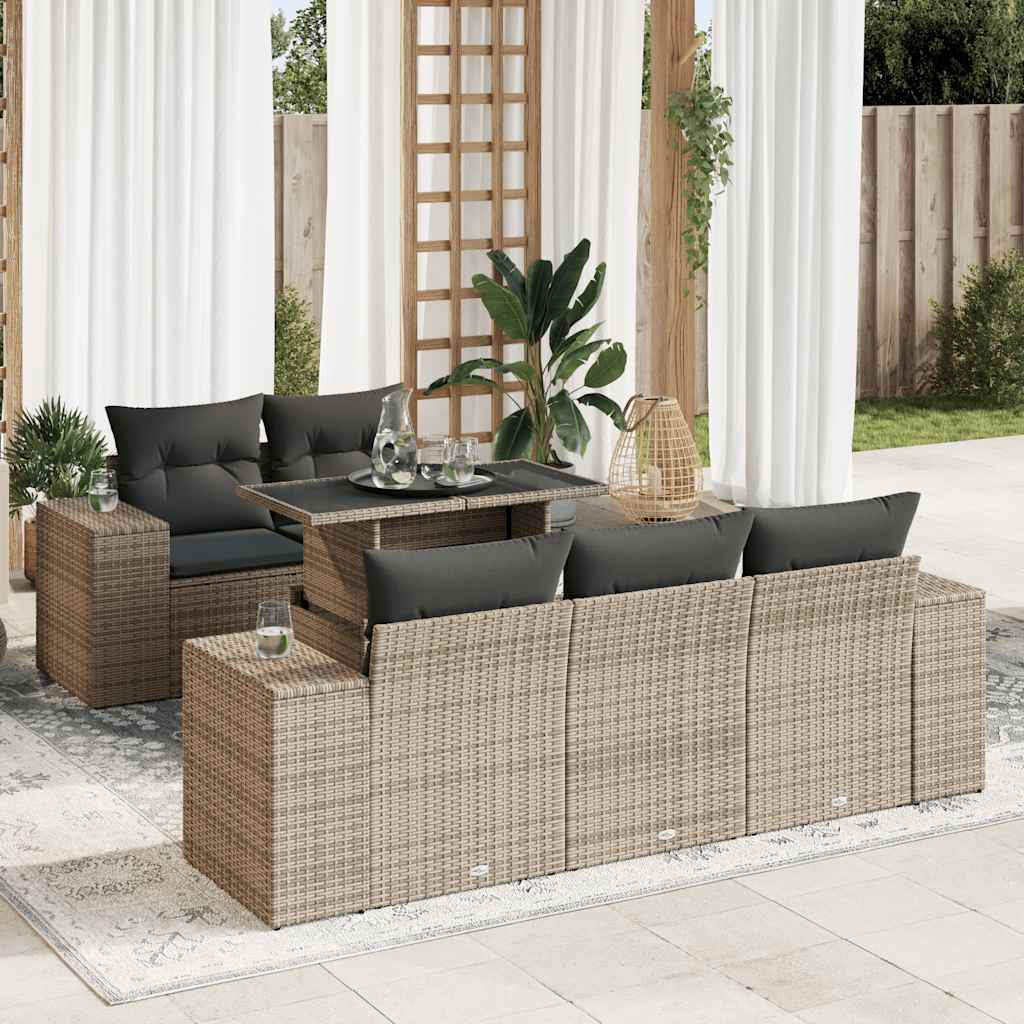 Sofasæt Til Haven 6 Dele Med Hynder Polyrattan - Variant 3326731