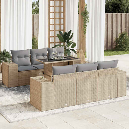 Sofasæt Til Haven 7 Dele Med Hynder Polyrattan - Variant 3326740