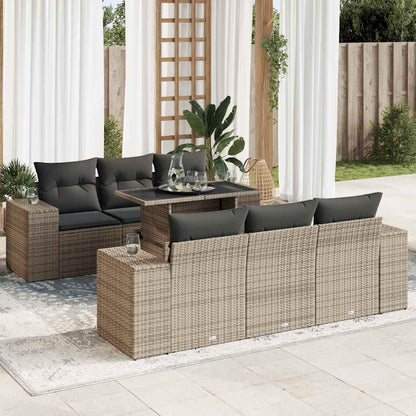 Sofasæt Til Haven 7 Dele Med Hynder Polyrattan - Variant 3326741