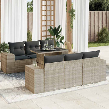 Sofasæt Til Haven 7 Dele Med Hynder Polyrattan - Variant 3326743