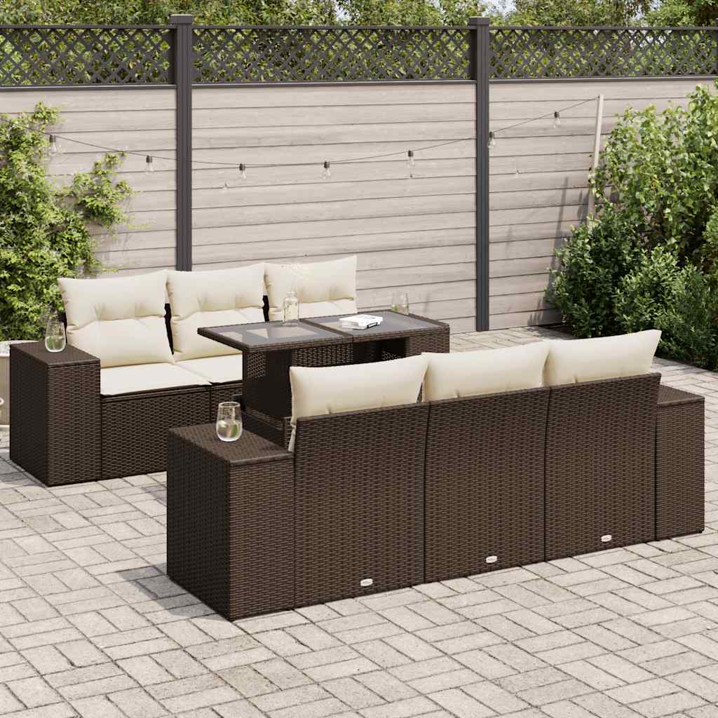 Sofasæt Til Haven 7 Dele Med Hynder Polyrattan - Variant 3326744