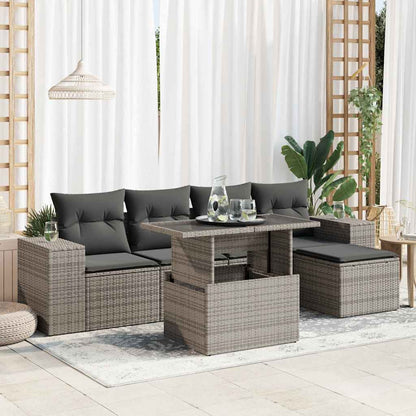 Sofasæt Til Haven 6 Dele Med Hynder Polyrattan - Variant 3326781