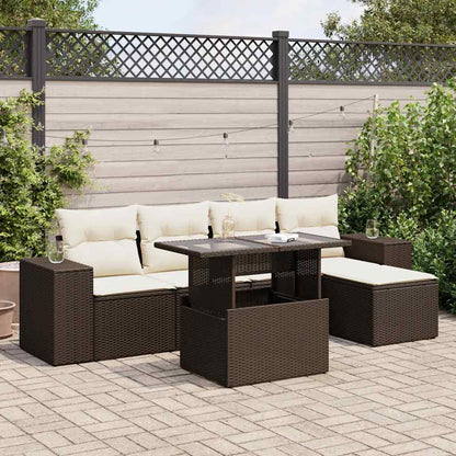 Sofasæt Til Haven 6 Dele Med Hynder Polyrattan - Variant 3326784